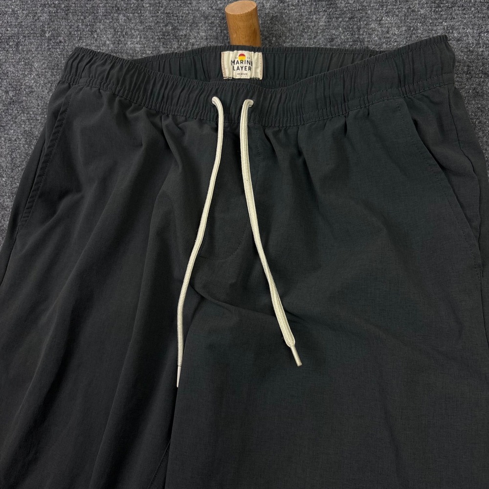 Marine Layer Jogger Pants Mens Medium Grey Drawstring Active Casual 15450 0679